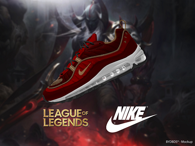 Nike Air Max Aatrox aatrox branding design league of legends leagueoflegends logo lol nike shoes