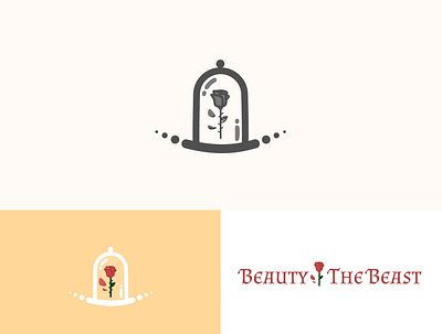 7 Day Design Challenge: 05 - Beauty The Beast Logo Design beauty and the beast design graphic design logo logo design vector