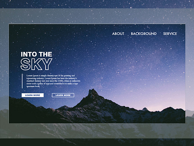 INTO THE SKY astronaut design learning web design website