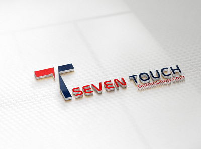 Seven Touch onlineshop.com creative logo modern logo modern shop online online.com onlineshop seven touch simple logo touch