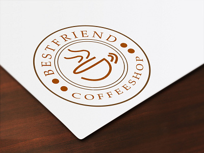 Best Friend coffee shop 2d 3d brand branding coffe coffee cooking creative logo cup design graphic design illustration logo logos modern logo online.com onlineshop restaurant simple logo vector