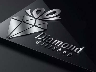 Diamond Gift Shop Logo creative logo design dimond logo gift logo illustration logo modern logo online online.com onlineshop shop shop logo simple logo