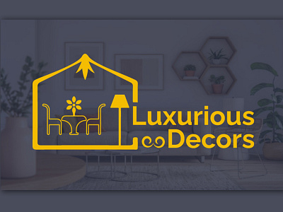 Luxurious Decors Logo Design creative logo decoration decoration logo decorative house decorator design home decor home decoration illustration logo luxurious luxurious decor luxurious house