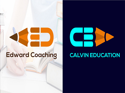 Edward Coaching and Calvin Education Logo 3d app logo brand branding clean logo creative logo design flat graphic design icon logo illustration logo logos minimal modern logo profile logo web logo