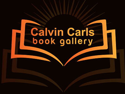Calvin Carls Book Gallery Logo 2d 3d app icon art book branding creative logo design flat gallery logo graphic design icon illustration illustrator logo minimal modern logo simple logo vector web logo