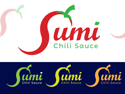 Sumi Chili Sauce LogoH 3d animation branding creative logo design flat graphic design illustration logo logos minimal modern logo motion graphics simple logo vector