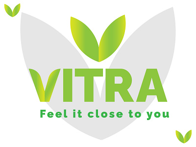 Vitra Natural Logo 3d branding creative logo design flat graphic design illustration logo minimal modern logo natural logo simple logo v logo vector