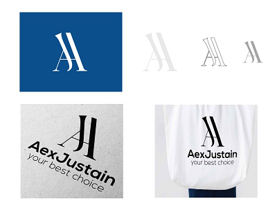 Aex Justain Faison Logo 3d aj logo branding cloth clothing cloths creative logo design embroidered faison graphic design letter mark logo modern logo simple logo stitching stylish typography