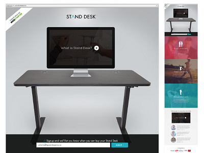 StandDesk Landing Page