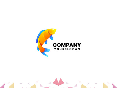 colorful fish logo colorful design fish icon illustration logo vector