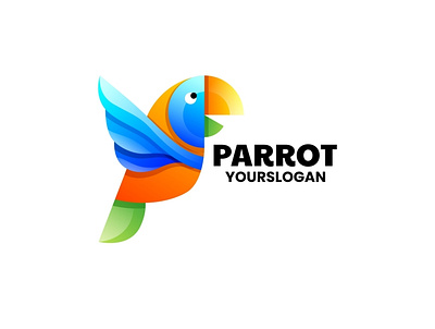 parrot COLORFUL LOGO DESIGN bird branding colorful design icon illustration logo parrot vector