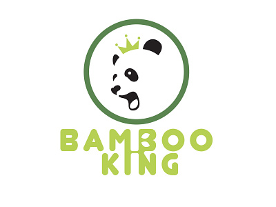 Daily Logo Challenge Day 3 - Panda, Bamboo dailylogochallange flat logo logo designing