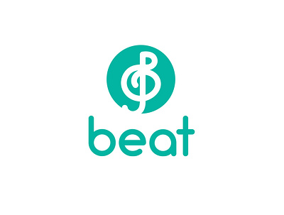 Daily Logo Challenge Day 9 Streaming Music Startup Beat dailylogochallange flat logo logo design minimal