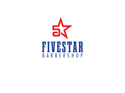 Daily Logo Challenge Day 13 - Barbershop , Fivestar Barbershop