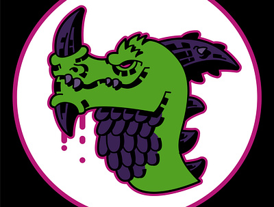 Toxic TriGore creature dragon stylized