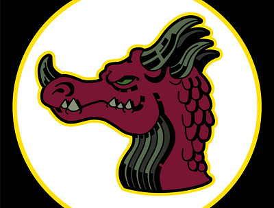 Devil QuadHorn creature dragon stylized