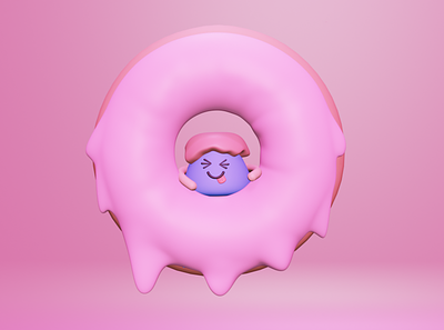 Tira 3dart 3dlowpoly animation blender blenderart cinemaart cutedoughnu digitalart donut chart doughnut