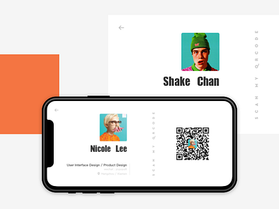 Wechat QR code scan page redesign card code name qr redesign