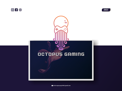 OCTOPUS LOGO GAMING abstract alphabet creative custom logo design design letter logo logo animation logo awesom logo awesom logo design branding logo trending logo trending logos modern typography vector