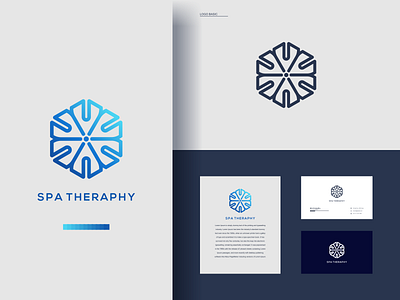 LOGO FOR SPA abstract creative design illustration letter logo modern simple space template typography vector