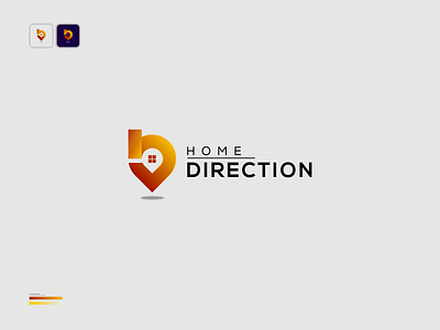 Home directions logo design