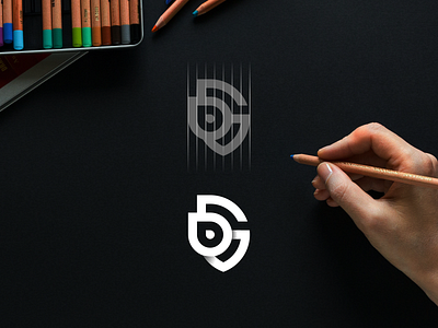 DG LOGO abstract background creative design ilustrator letter lettering logo logo logodesign modern typography vector