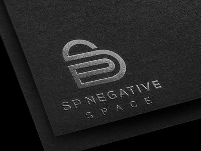 LETTER SP NEGATIVE SPACE LOGO