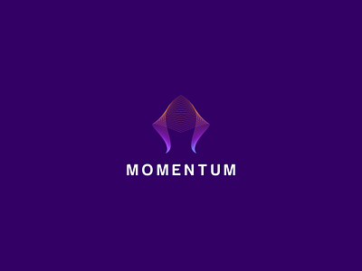 Momentum logo design 3d abstract animation awesome branding creative custom logo design dribble graphic design illustration lettering logo logoawesome modern typography ui vector