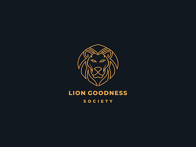 lion goodness society art art work design dribble ilustrations logo logo awesome logo design logo for sale sale vector