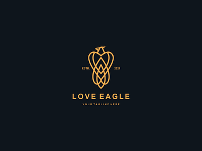 Love eagle logo design 3d abstract animation branding creative design graphic design illustration ilustrations logo logo for sale love eagle logo design modern motion graphics typography ui vector