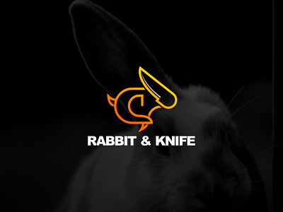 Rabbit &  Knife logo design