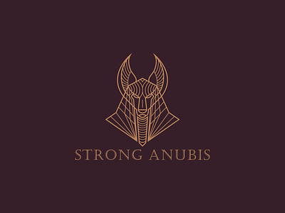 Strong Anubis logo design abstract anubis anubis art branding creative design illustration ilustrations logo logo design logo dribble modern typography ui vector