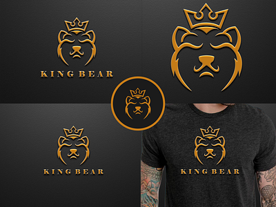 King Bear logo 3d animation behance branding creative digital drawing graphic design graphicdesigner icondesign king bear logo logo logodesign logoinspiration motion graphics typography ui vectorindonesia vektor vexel