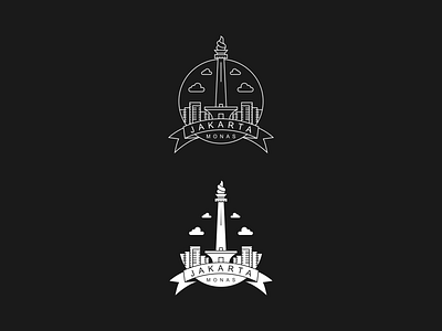 Jakarta Monas logo design