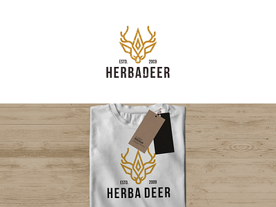 Herba Deer logo design