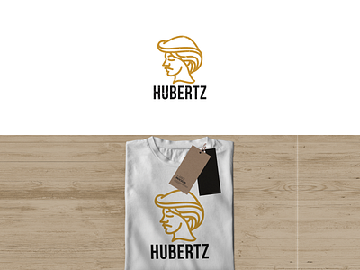 Line art logo design " HUBERTZ" 3d abstract animation branding creative design graphic design illustration ilustrator line art logo design logo modern motion graphics typography ui vector