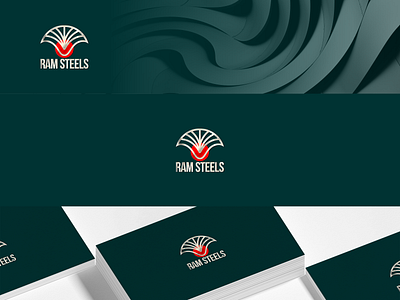 Raam Steels logo design 3d abstract animation branding creative design graphic design illustration logo modern monogram logo motion graphics raam raam steels logo design typography ui vector