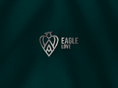 Love eagle logo design