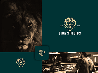 Lion studios logo design 3d abstract animation branding creative design graphic design illustration lion studios logo design logo modern motion graphics typography ui vector