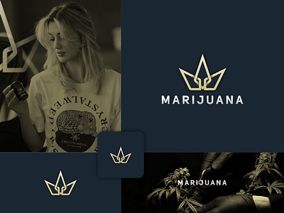 Marijuana logo design 3d abstract animation branding creative design graphic design illustration logo logo design marijuana marijuana logo design modern motion graphics typography ui vector