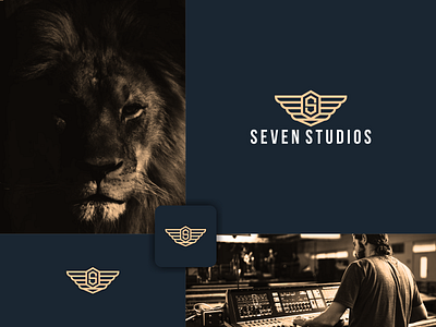 Seven Studios logo design 3d abstract animation branding creative design graphic design illustration logo logo design modern motion graphics seven studios logo design studios logo design typography ui vector