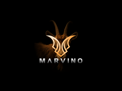 Marvino logo design 3d abstract animation branding creative deer design graphic design illustration line art logo logo modern motion graphics typography ui vector