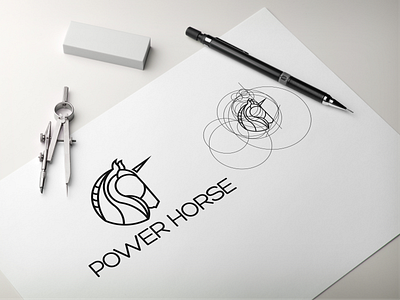 Power Horse logo design 3d abstract animation branding creative design graphic design illustration logo modern motion graphics power horse logo design typography ui vector