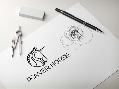 Power Horse logo design