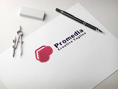 Promedia logo design 3d abstract animation branding creative design graphic design illustration logo modern motion graphics promedia logo design typography ui vector