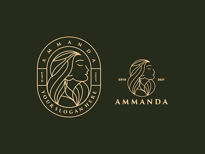 Amanda line art logo