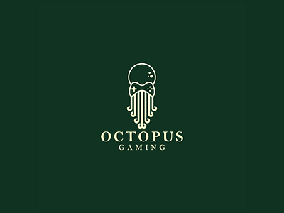 Octopus line art logo