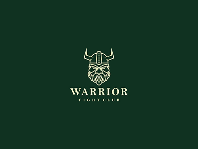 WARRIOR FIGHT CLUB LOGO 3d abstract animation branding creative design graphic design illustration logo modern motion graphics typography ui vector warrior fight club