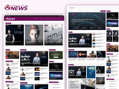 Online News Web Portal Design Template