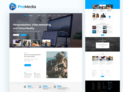 Film Production & Video Marketing Services Provider Web Template